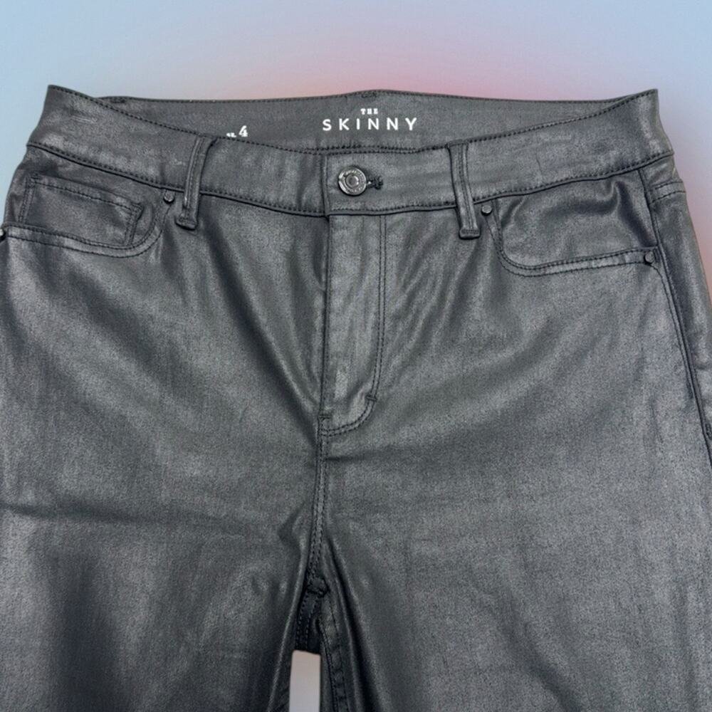 WHBM Women’s 4 Black Waxy SKINNY Jeans